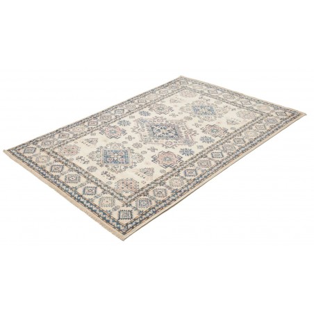Tappeto Kazak Fine Pakistan bianco grigio 121x177