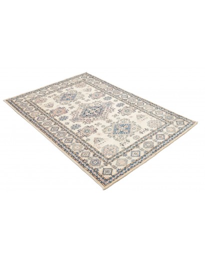 Tappeto Kazak Fine Pakistan bianco grigio 121x177