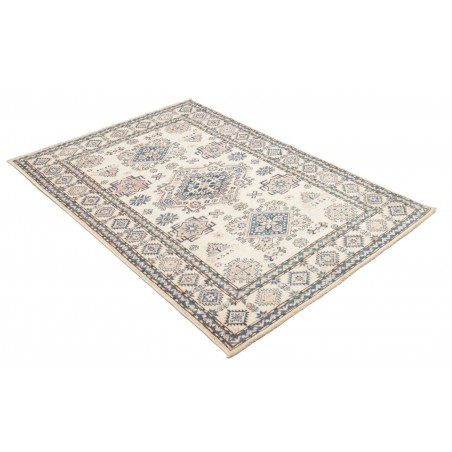 Tappeto Kazak Fine Pakistan bianco grigio 121x177