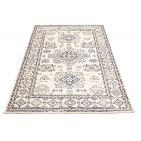 Tappeto Kazak Fine Pakistan bianco grigio 121x177
