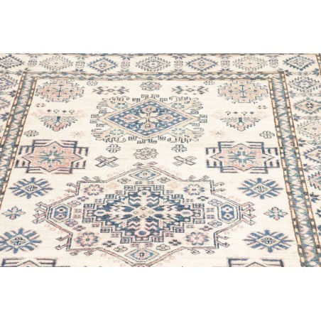 Tappeto Kazak Fine Pakistan bianco grigio 121x177