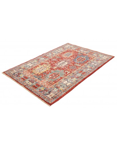 Tappeto Tribal Pakistan rosso grigio 120x180