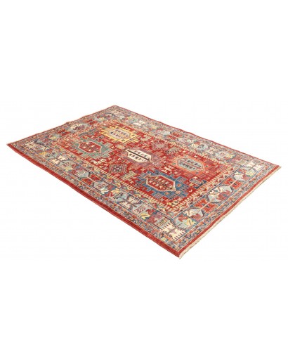 Tappeto Tribal Pakistan rosso grigio 120x180