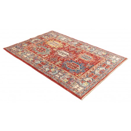 Tappeto Tribal Pakistan rosso grigio 120x180