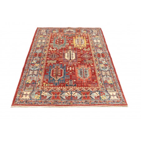 Tappeto Tribal Pakistan rosso grigio 120x180