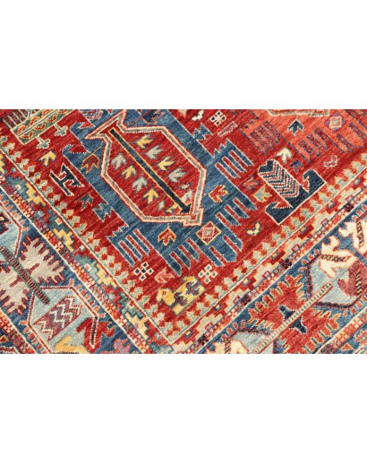 Tappeto Tribal Pakistan rosso grigio 120x180