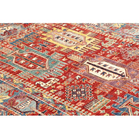 Tappeto Tribal Pakistan rosso grigio 120x180