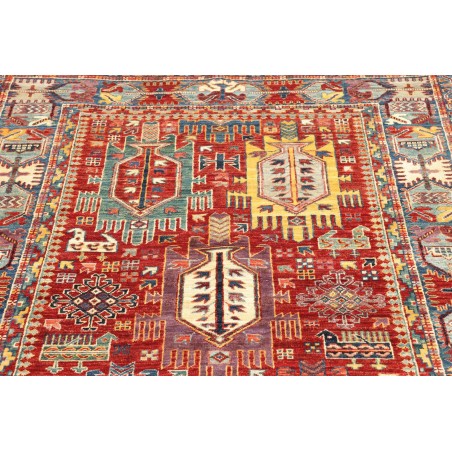 Tappeto Tribal Pakistan rosso grigio 120x180