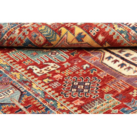 Tappeto Tribal Pakistan rosso grigio 120x180
