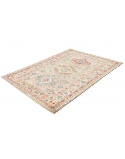 Tappeto Kazak Fine Pakistan marrone grigio 150x203