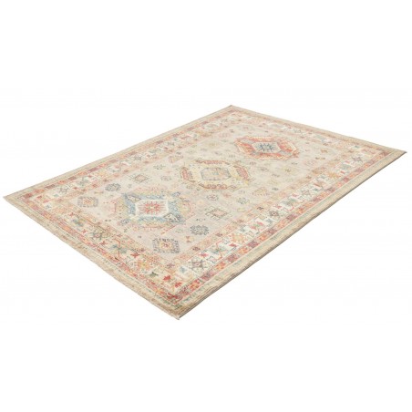 Tappeto Kazak Fine Pakistan marrone grigio 150x203