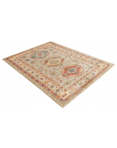 Tappeto Kazak Fine Pakistan marrone grigio 150x203