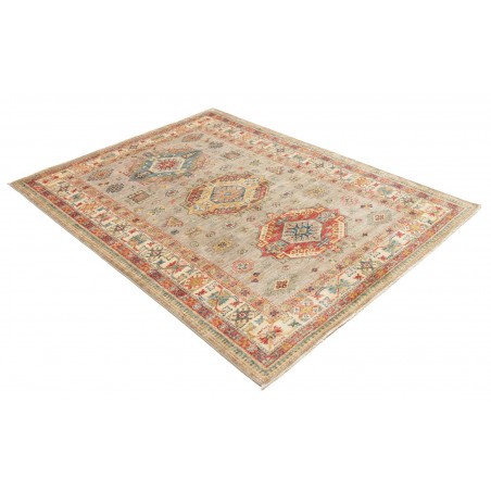 Tappeto Kazak Fine Pakistan marrone grigio 150x203