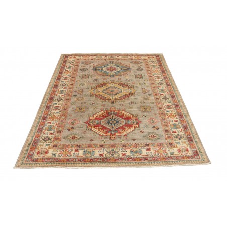 Tappeto Kazak Fine Pakistan marrone grigio 150x203