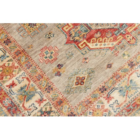 Tappeto Kazak Fine Pakistan marrone grigio 150x203