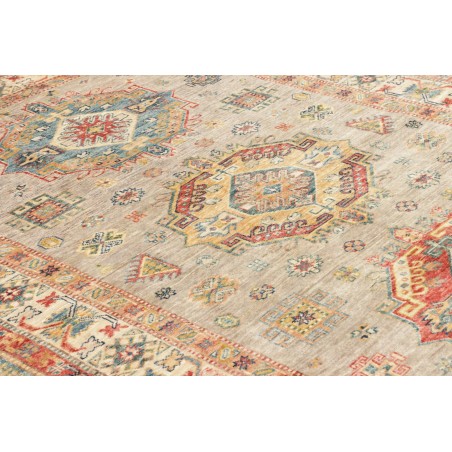 Tappeto Kazak Fine Pakistan marrone grigio 150x203