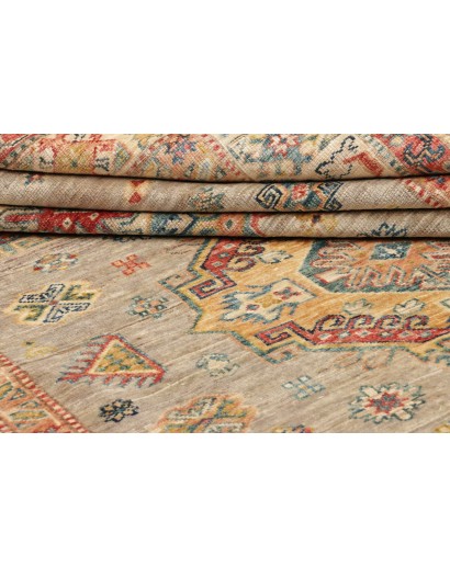 Tappeto Kazak Fine Pakistan marrone grigio 150x203
