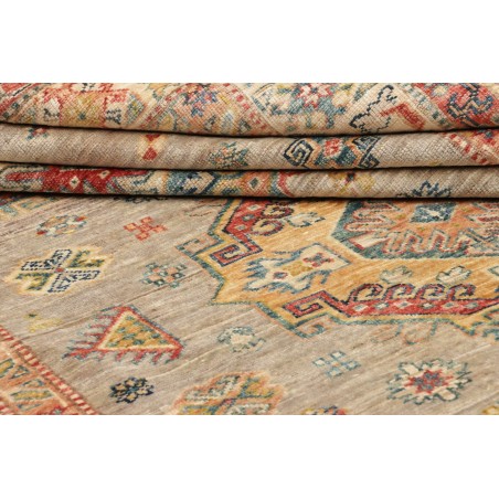 Tappeto Kazak Fine Pakistan marrone grigio 150x203