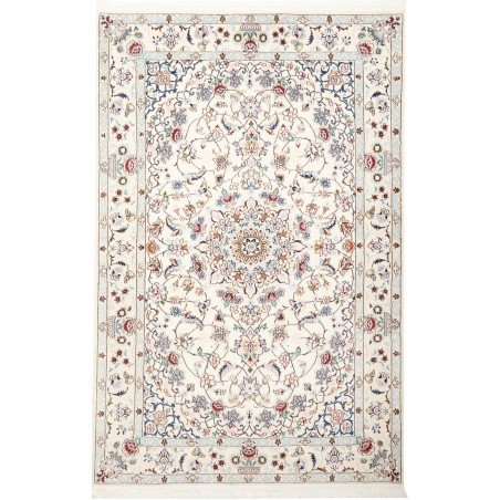 Tappeto Nain 9La Persia bianco azzurro 130x204