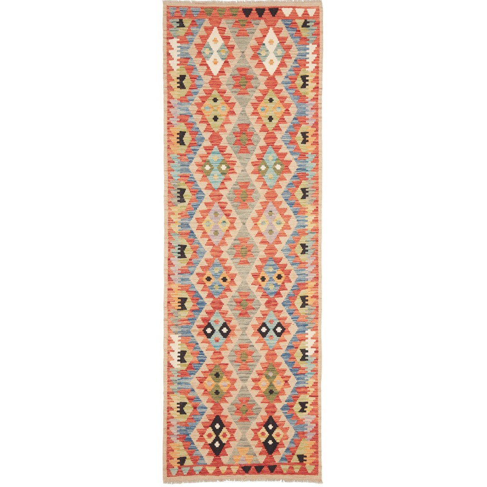 Tappeto Kilim Afghanistan marrone 82x252 Tappeto Kilim Afghanistan marrone 82x252
