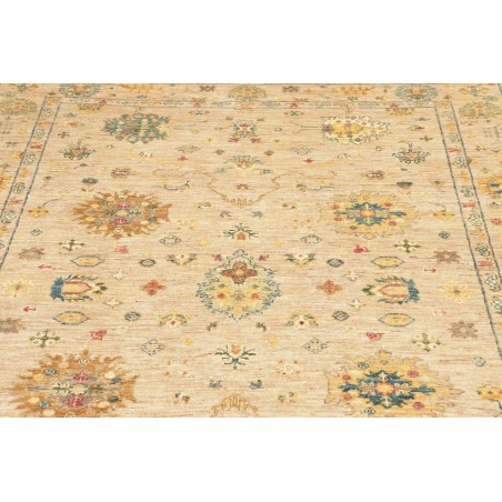 Tappeto Malka Pakistan giallo marrone 147x205