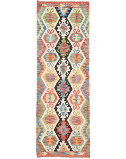 Tappeto Kilim Afghanistan marrone 81x245