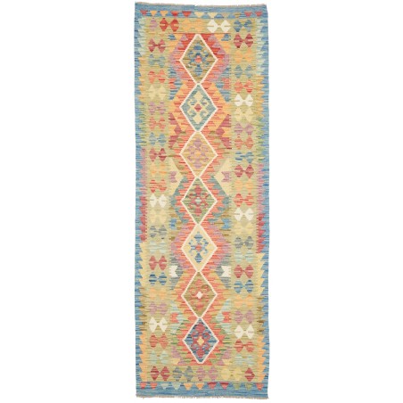 Tappeto Kilim Afghanistan marrone bianco 83x248