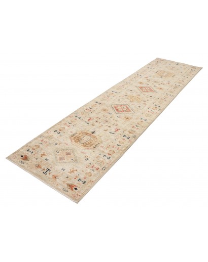 Tappeto Kazak Fine Pakistan marrone grigio 81x305