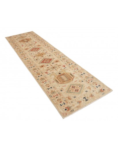 Tappeto Kazak Fine Pakistan marrone grigio 81x305