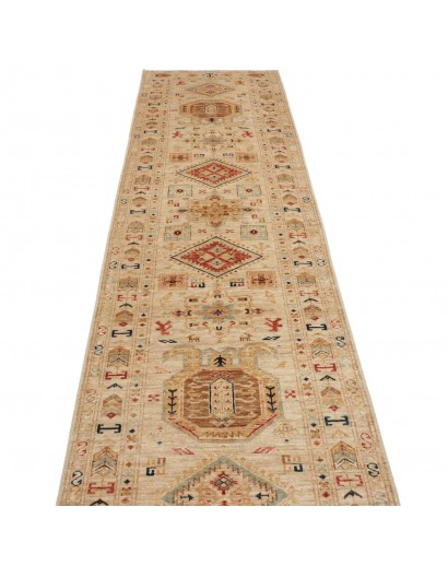 Tappeto Kazak Fine Pakistan marrone grigio 81x305