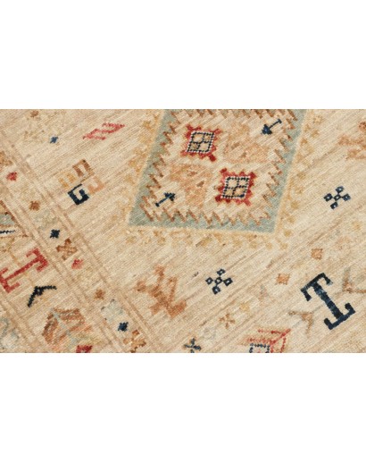 Tappeto Kazak Fine Pakistan marrone grigio 81x305