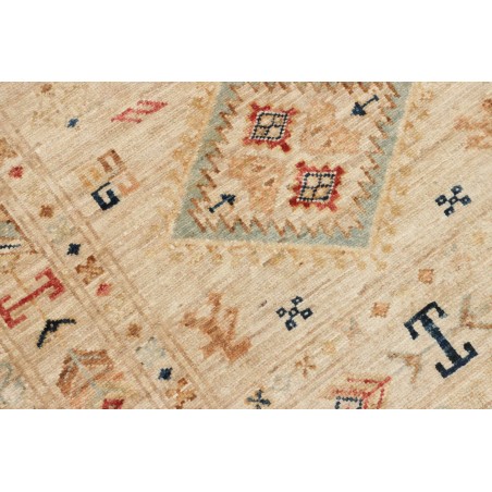 Tappeto Kazak Fine Pakistan marrone grigio 81x305