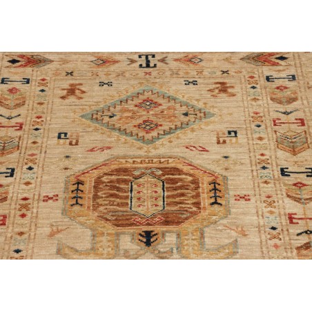 Tappeto Kazak Fine Pakistan marrone grigio 81x305