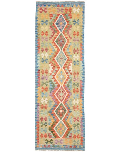 Tappeto Kilim Afghanistan marrone rosso 84x250
