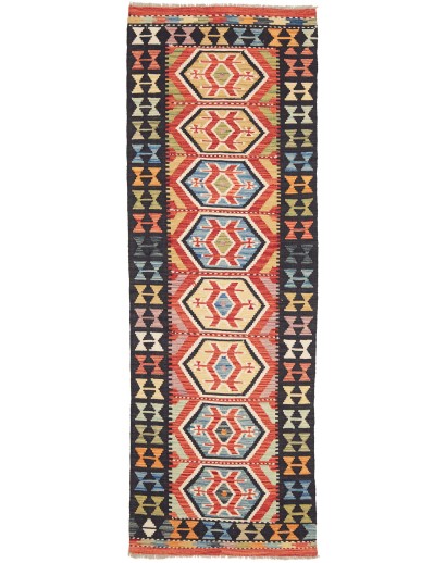 Tappeto Kilim Afghanistan marrone grigio 80x240