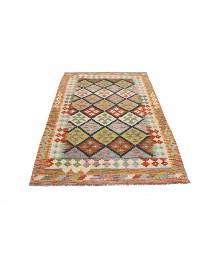 Tappeto Kilim Afghanistan marrone 125x184