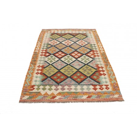 Tappeto Kilim Afghanistan marrone 125x184