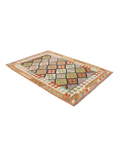 Tappeto Kilim Afghanistan marrone 125x184