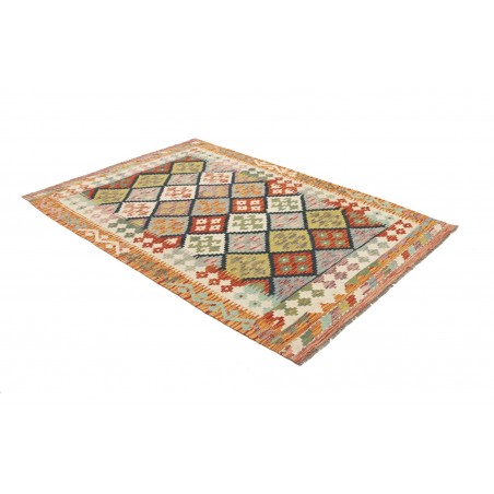 Tappeto Kilim Afghanistan marrone 125x184