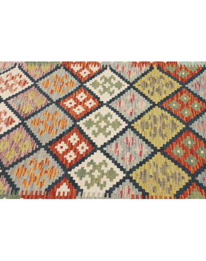 Tappeto Kilim Afghanistan marrone 125x184