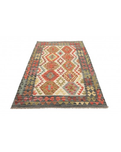 Tappeto Kilim Afghanistan marrone 124x195