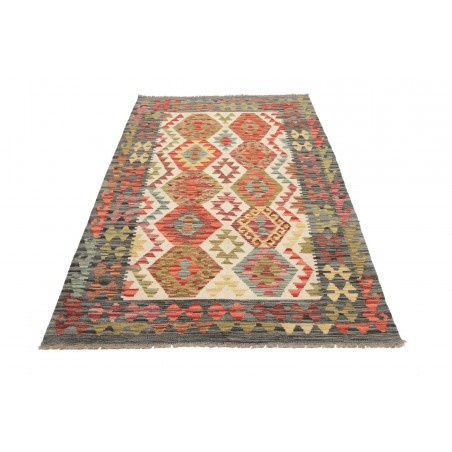 Tappeto Kilim Afghanistan marrone 124x195