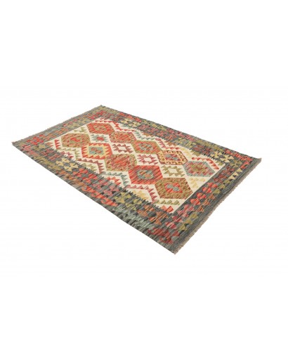 Tappeto Kilim Afghanistan marrone 124x195