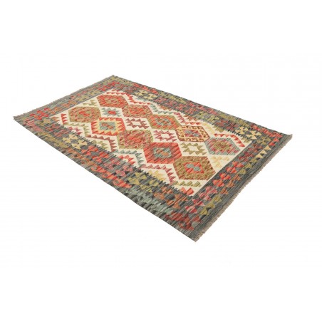 Tappeto Kilim Afghanistan marrone 124x195