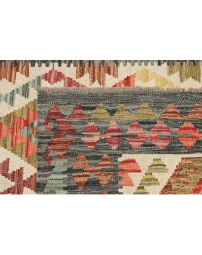 Tappeto Kilim Afghanistan marrone 124x195