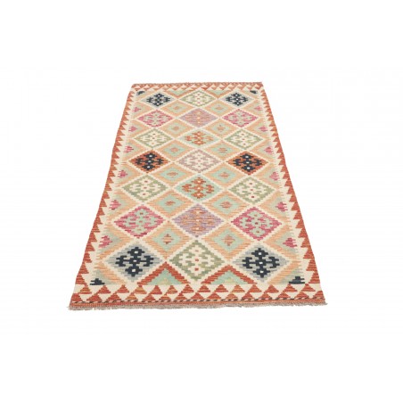 Tappeto Kilim Afghanistan beige bianco 99x200