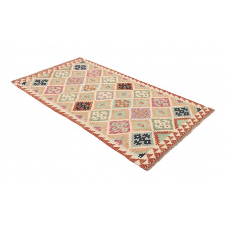 Tappeto Kilim Afghanistan beige bianco 99x200