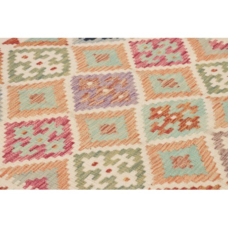 Tappeto Kilim Afghanistan beige bianco 99x200