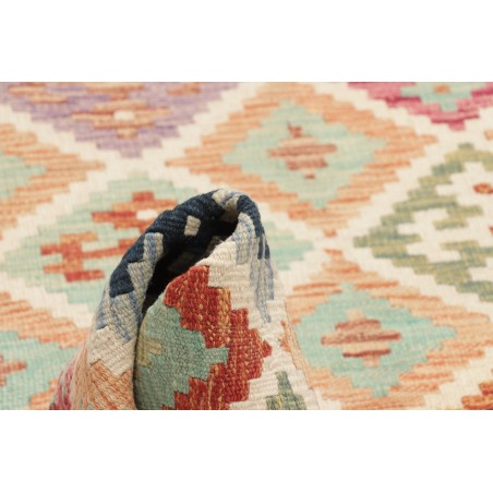 Tappeto Kilim Afghanistan beige bianco 99x200