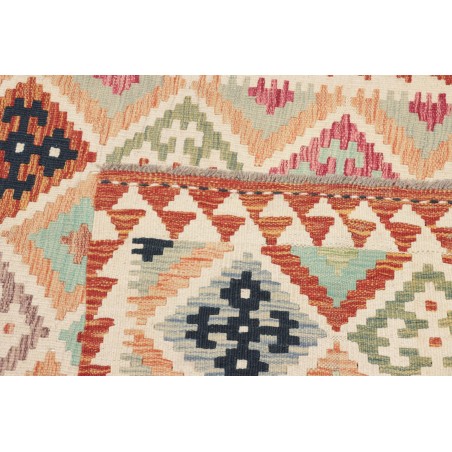 Tappeto Kilim Afghanistan beige bianco 99x200